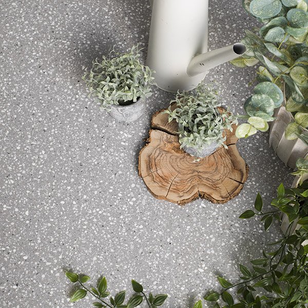 TERRAZZO Series Grigio Classico: Planchas de Solid Surface Krion® 